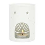 White Angel Cut Out Oil Burner Ceramic Wax Warmer Gift Home Fragrance