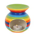Rainbow Stripe Oil Burner Wax Warmer Gift Home Fragrance