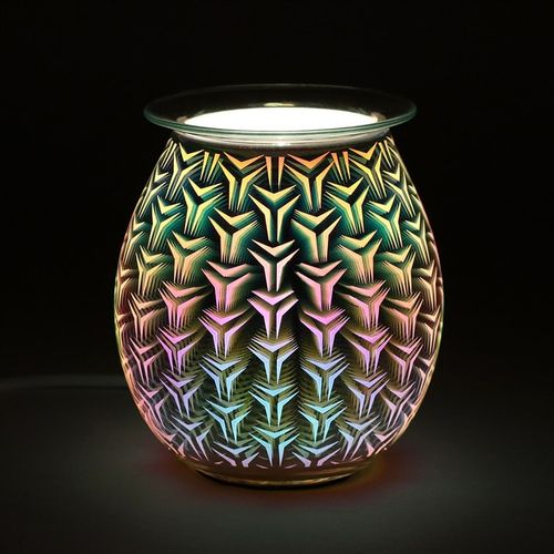 3D Geometric Light Up Electric Oil Burner Gift Home Fragrance