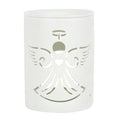 White Angel Cut Out Oil Burner Ceramic Wax Warmer Gift Home Fragrance