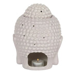 Large Grey Buddha Head Oil Burner & Wax Warmer Gift Home Fragrance