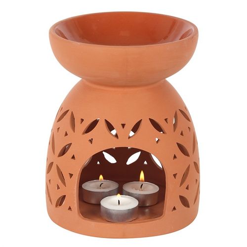 Giant Terracotta Oil Burner & Wax Warmer Gift Home Fragrance