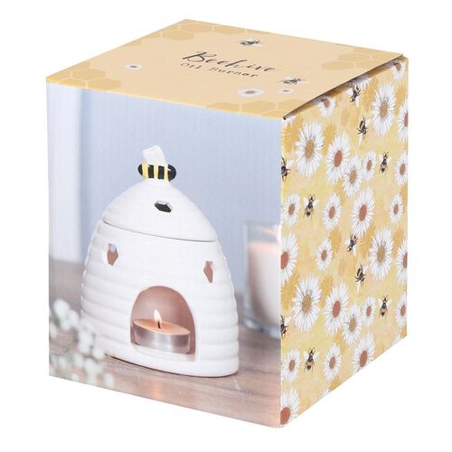White Beehive Oil Burner Ceramic Gift Home Fragrance