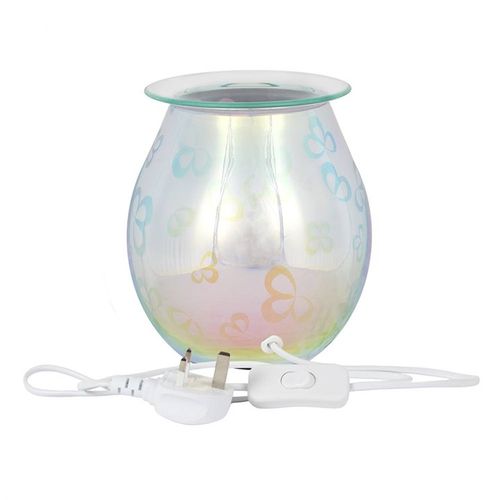 3D Flower Petal Light Up Electric Oil Burner Gift Home Fragrance