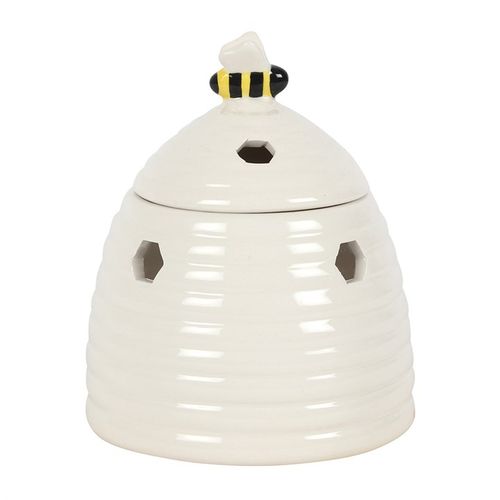 White Beehive Oil Burner Ceramic Gift Home Fragrance