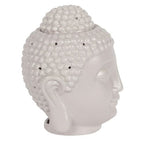Large Grey Buddha Head Oil Burner & Wax Warmer Gift Home Fragrance