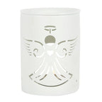 White Angel Cut Out Oil Burner Ceramic Wax Warmer Gift Home Fragrance
